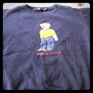Polo Bear Golf sweatshirt. Xxl navy blue